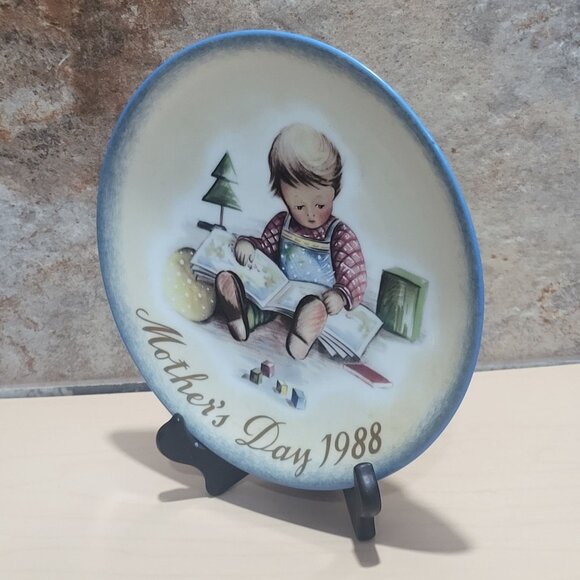 Schmid Hummel Mothers Day 1988 Young Reader Decorative Wall Hanging Plate - Picture 9 of 11
